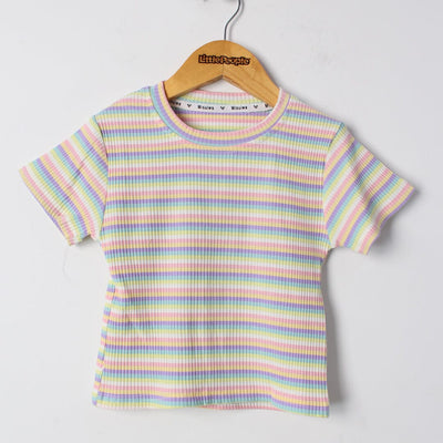 Sweet Pink Themed 2Pc Little Kids Dangri Set Dangri Set Iluvlittlepeople 