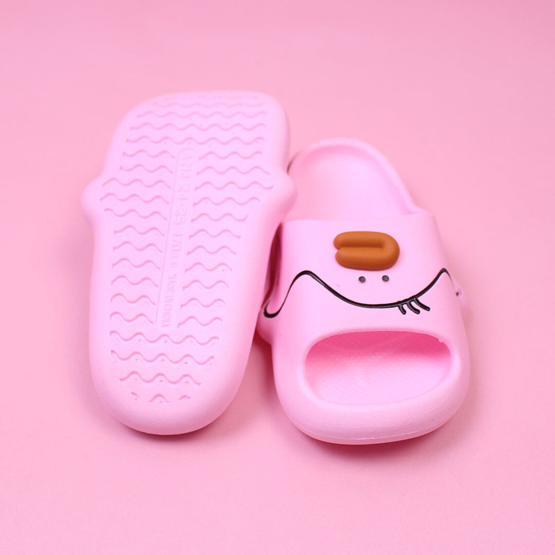 Cute Light Pink Animal Flat Slides Crocs And Slides Iluvlittlepeople 