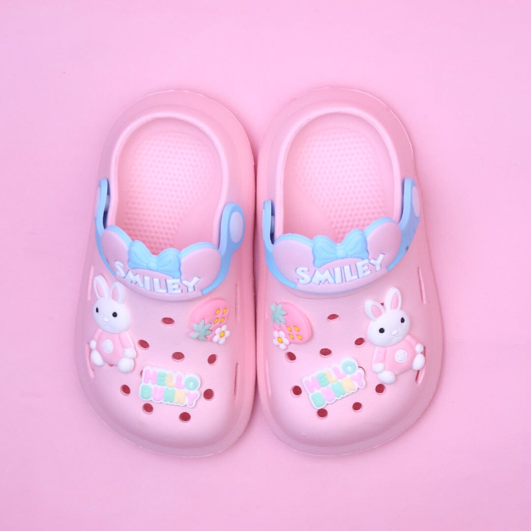 Cute Hello Bunny Kids Crocs Crocs And Slides Iluvlittlepeople 12 Months Rubber Pink