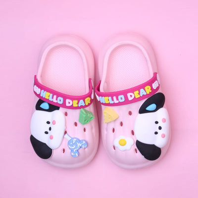Cute Pink Hello Dear Kids Crocs Crocs And Slides Iluvlittlepeople 12 Months Rubber Pink