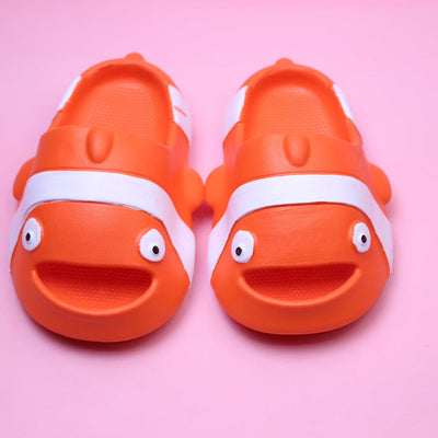 Cute Orange Dolphin Kids Slides Crocs And Slides Iluvlittlepeople 