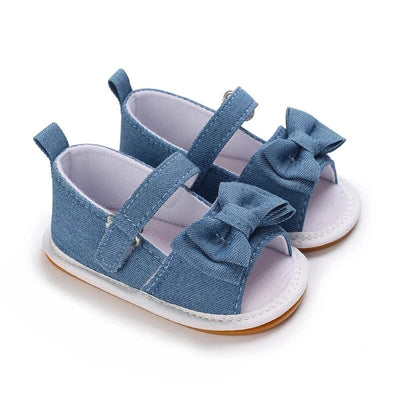 Stylish Blue Themed Baby Girl Shoes Shoes Iluvlittlepeople 6-9 Months Blue 