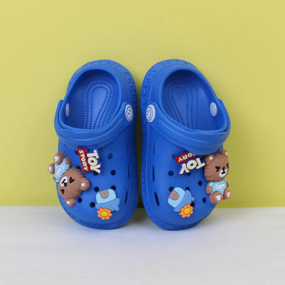 Attractive Blue Themed Kids Clogs Clogs Iluvlittlepeople 18-19 Rubber Blue