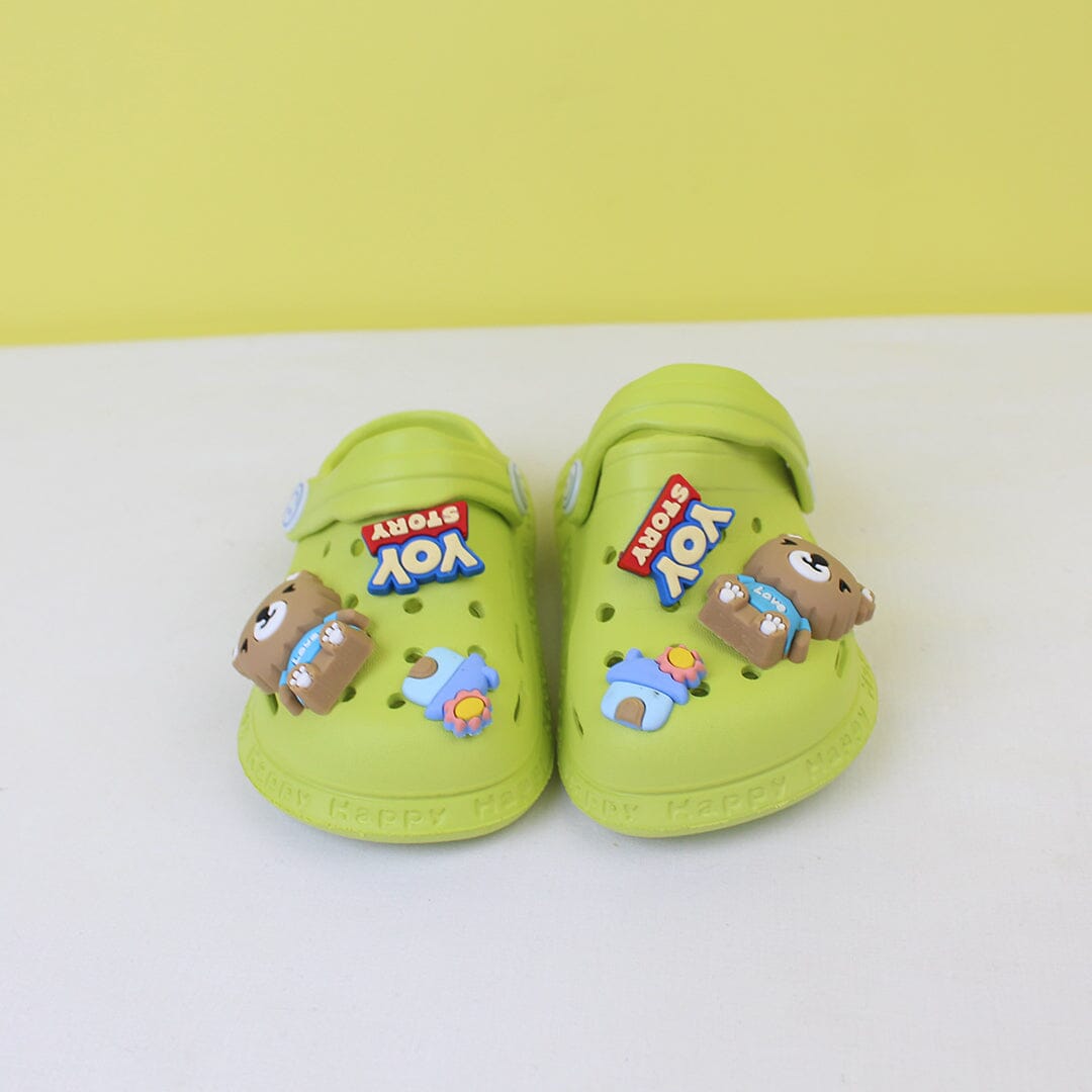 Attractive Green Themed Kids Clogs Clogs Iluvlittlepeople 