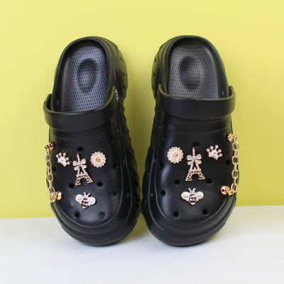 Attractive Black Themed Clogs Clogs Iluvlittlepeople 40-41 Rubber Black