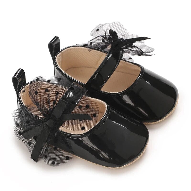 Stylish Black Themed Baby Girl Shoes Shoes Iluvlittlepeople 6-9 Months Black 