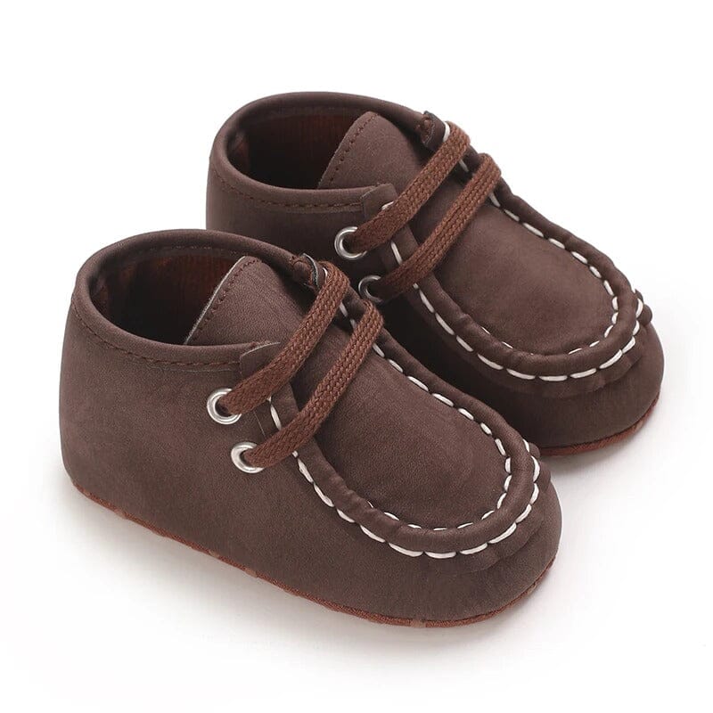 Attractive Brown Themed Baby Boy Shoes Shoes Iluvlittlepeople 6-9 Months Brown 