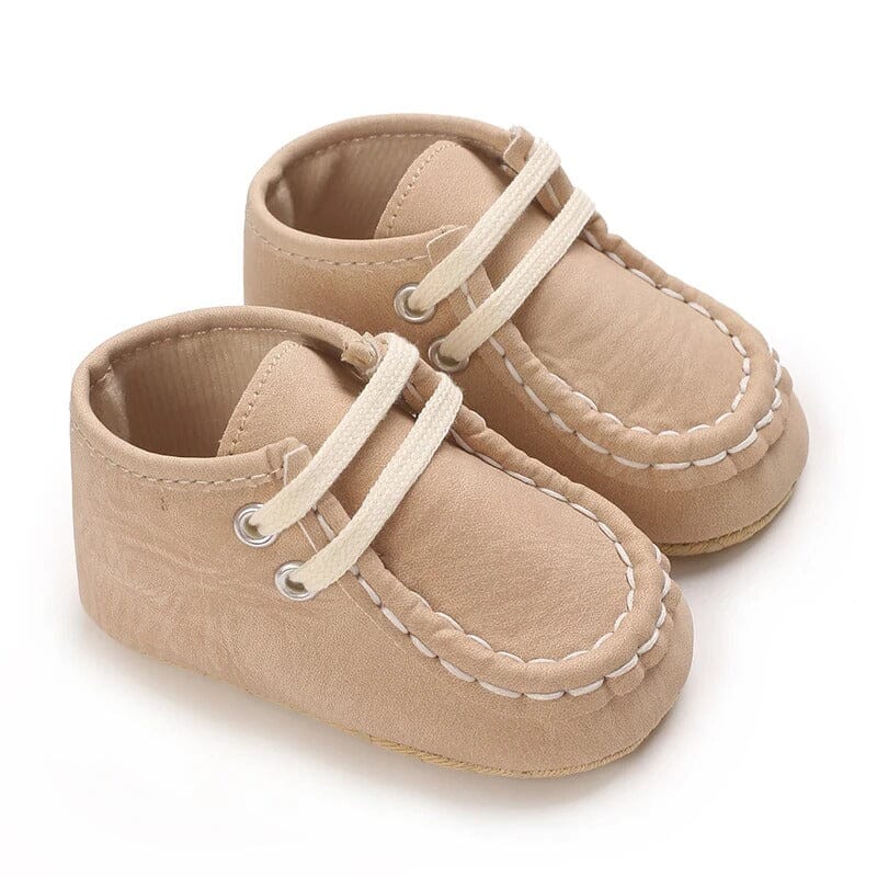 Attractive Beige Themed Baby Boy Shoes Shoes Iluvlittlepeople 6-9 Months Beige 