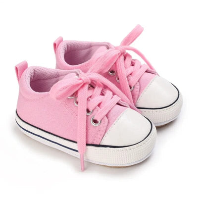 Stylish Pink Themed Baby Girl Sneakers Sneaker Iluvlittlepeople 6-9 Months Pink 