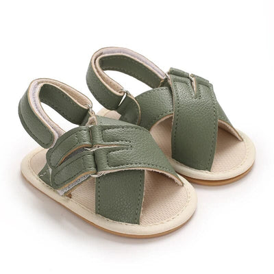 Attractive Green Themed Baby Boy Sandals Sandals Iluvlittlepeople 6-9 Months Green 