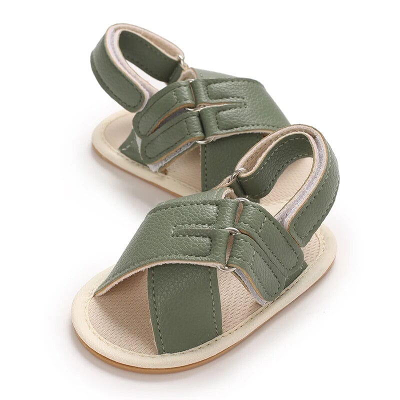 Attractive Green Themed Baby Boy Sandals Sandals Iluvlittlepeople 