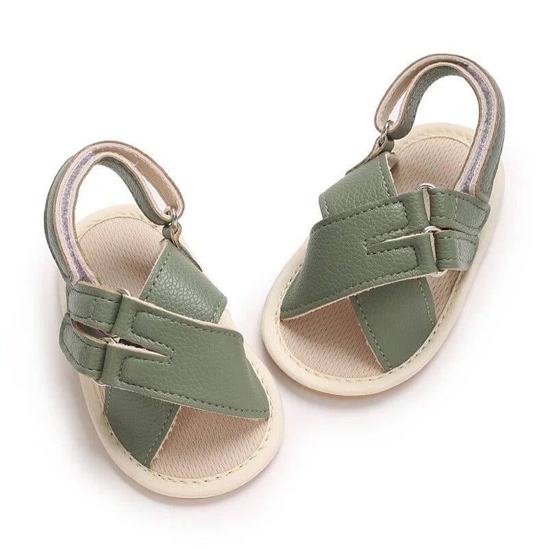 Attractive Green Themed Baby Boy Sandals Sandals Iluvlittlepeople 