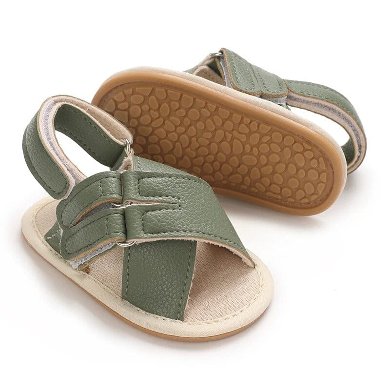 Attractive Green Themed Baby Boy Sandals Sandals Iluvlittlepeople 