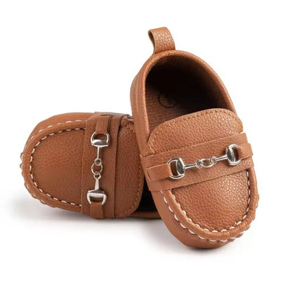 Attractive Brown Themed Baby Boy Shoes Shoes Iluvlittlepeople 6-9 Months Brown 