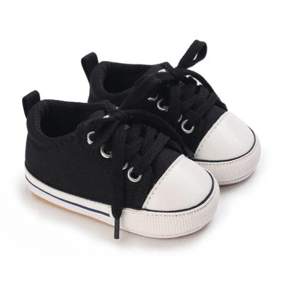 Attractive Black Themed Baby Boy Shoes Shoes Iluvlittlepeople 6-9 Months Black 