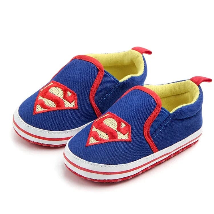 Attractive Blue Themed Baby Boy Shoes Shoes Iluvlittlepeople 6-9 Months Blue 