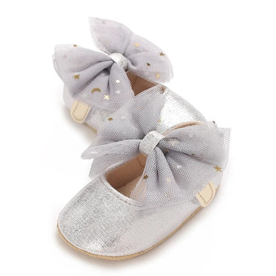 Stylish Silver Themed Baby Girl Shoes Shoes Iluvlittlepeople 