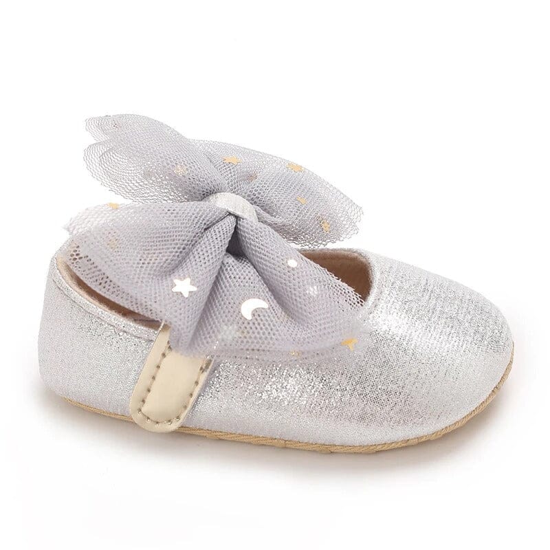 Stylish Silver Themed Baby Girl Shoes Shoes Iluvlittlepeople 