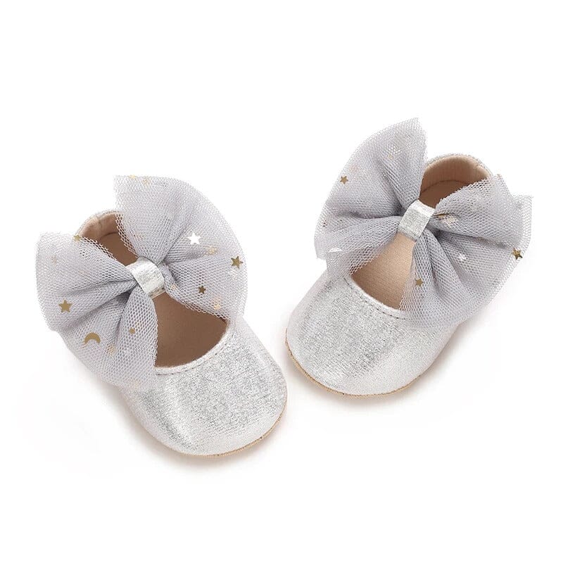 Stylish Silver Themed Baby Girl Shoes Shoes Iluvlittlepeople 