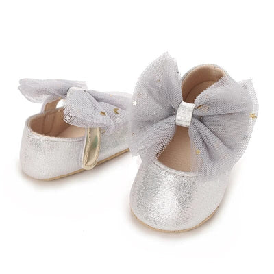 Stylish Silver Themed Baby Girl Shoes Shoes Iluvlittlepeople 