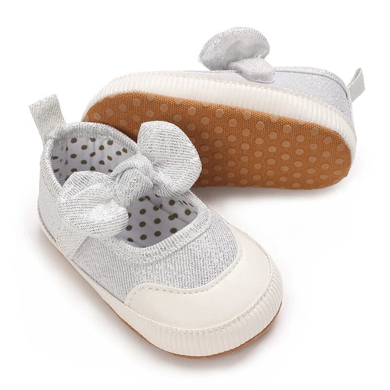 Stylish Silver Themed Baby Girl Shoes Shoes Iluvlittlepeople 