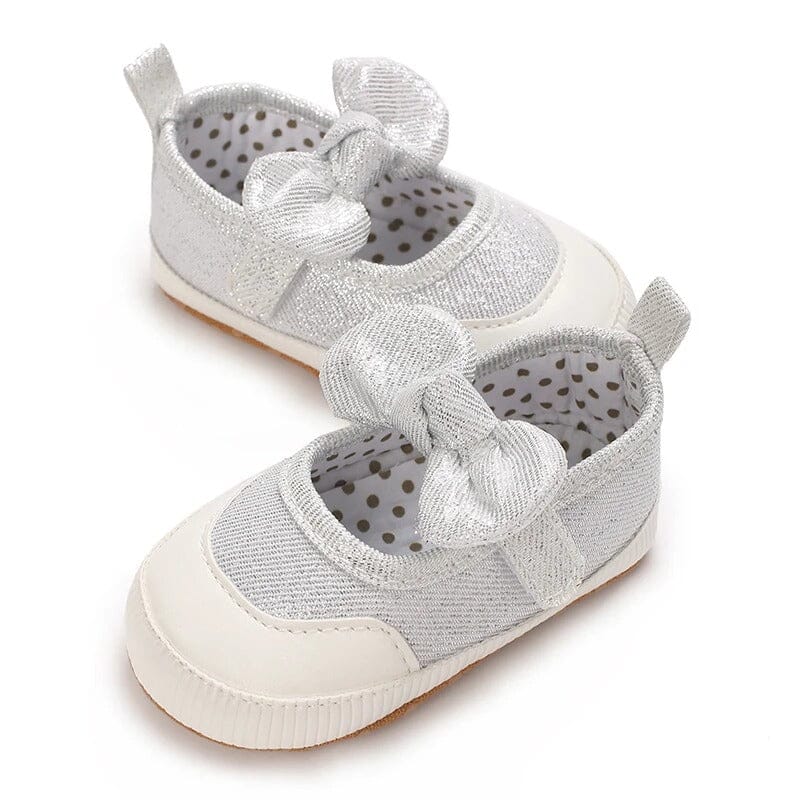 Stylish Silver Themed Baby Girl Shoes Shoes Iluvlittlepeople 