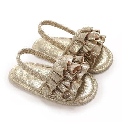 Stylish Gold Themed Baby Girl Shoes Shoes Iluvlittlepeople 6-9 Months Gold 