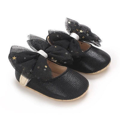 Stylish Black Themed Baby Girl Shoes Shoes Iluvlittlepeople 6-9 Months Black 