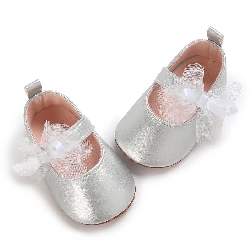 Stylish Silver Themed Baby Girl Shoes Shoes Iluvlittlepeople 