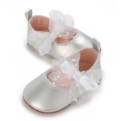 Stylish Silver Themed Baby Girl Shoes Shoes Iluvlittlepeople 