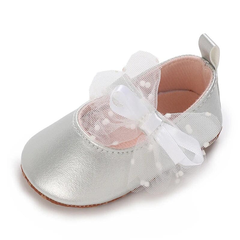 Stylish Silver Themed Baby Girl Shoes Shoes Iluvlittlepeople 