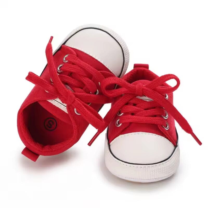 Attractive Red Themed Baby Boy Sneakers Sneakers Iluvlittlepeople 