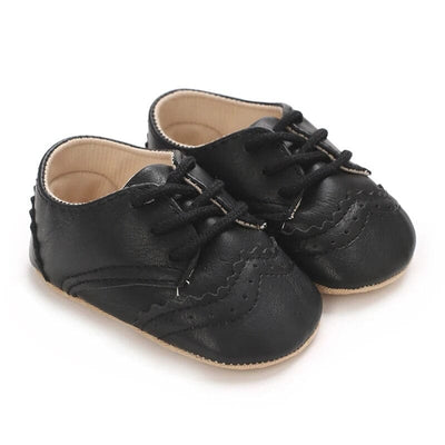 Attractive Black Themed Baby Boy Shoes Shoes Iluvlittlepeople 6-9 Months Black 