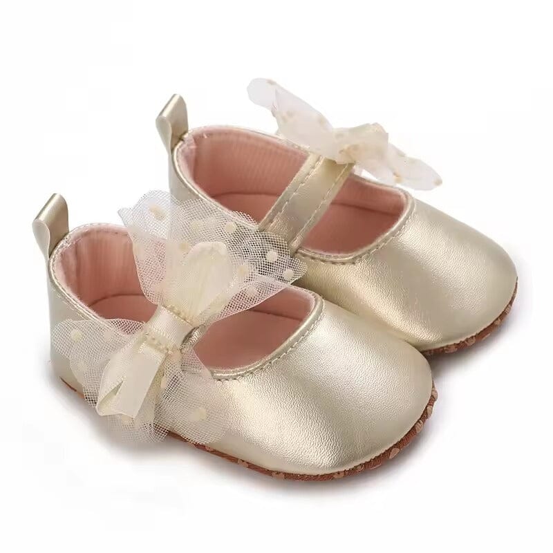 Stylish Gold Themed Baby Girl Shoes Shoes Iluvlittlepeople 6-9 Months Gold 