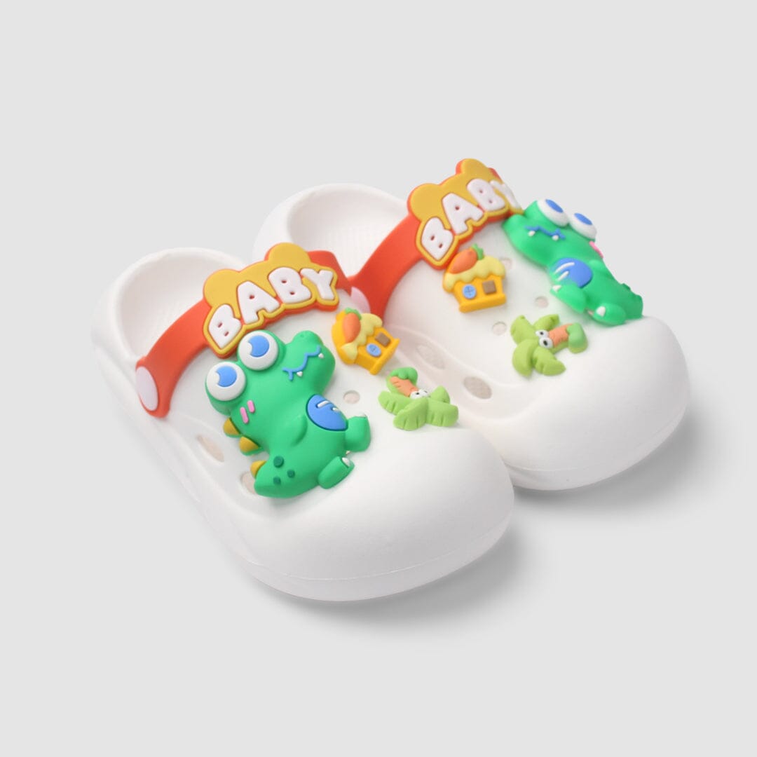Unique & Trendy White Themed Kids Clogs Clogs Iluvlittlepeople 20N Rubber White