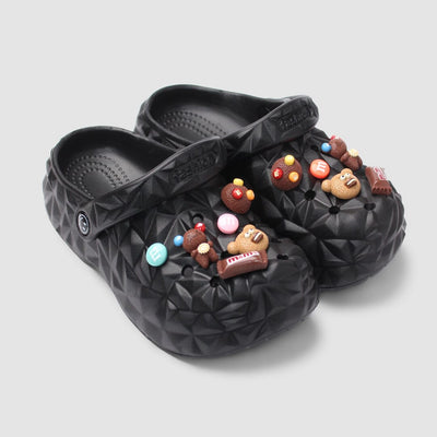 Urge Black Themed Clogs Clogs Iluvlittlepeople 37N Rubber Black