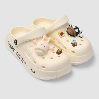 Stylish Off White Themed Clogs Clogs Iluvlittlepeople 37N Rubber Off White