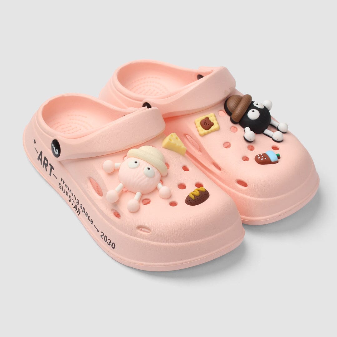 Sweet Pink Themed Girl Clogs Clogs Iluvlittlepeople 37N Rubber Baby Pink