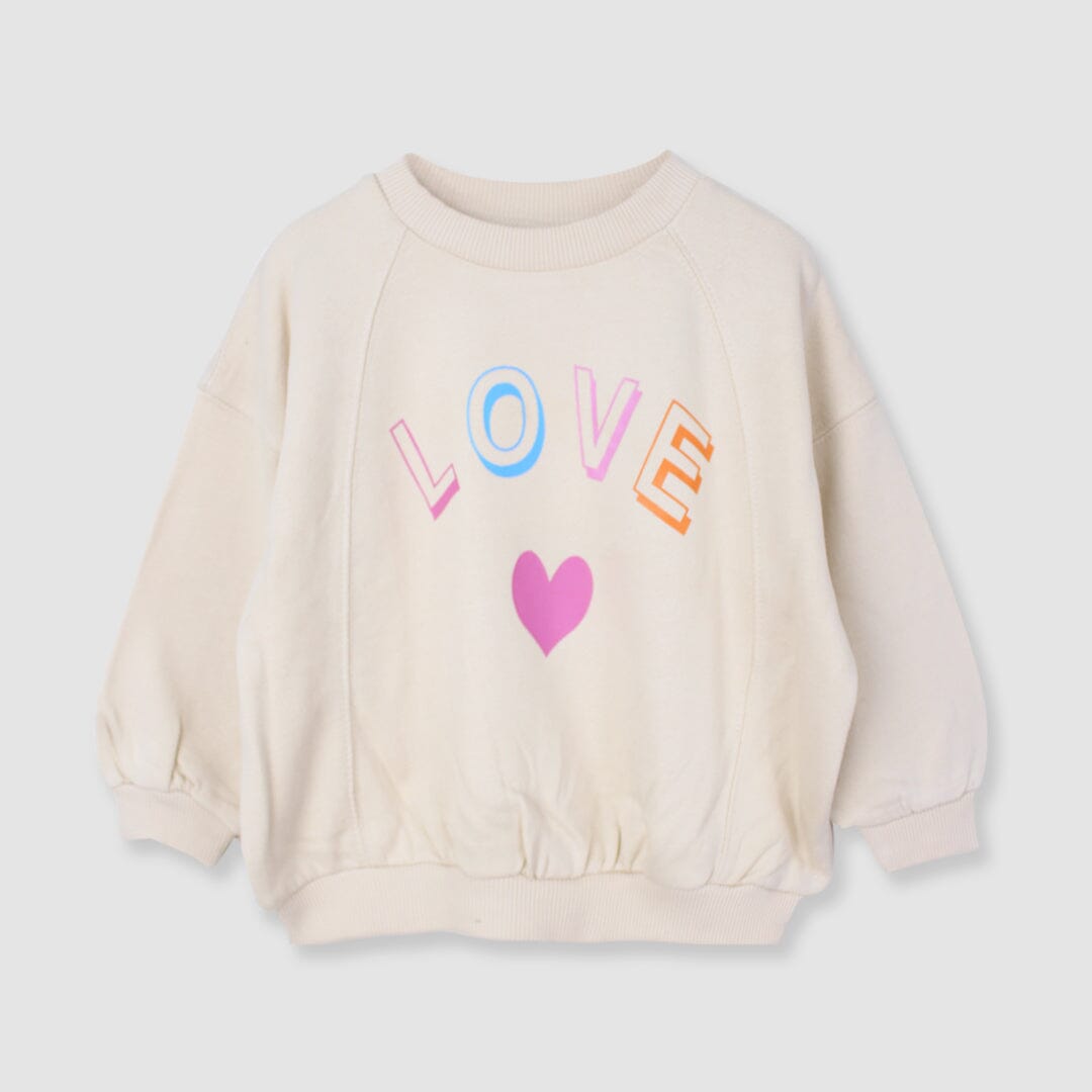 Attractive Beige Themed Sweat Shirt For Girls Sweatshirt Iluvlittlepeople 3-6 Months Beige Winter