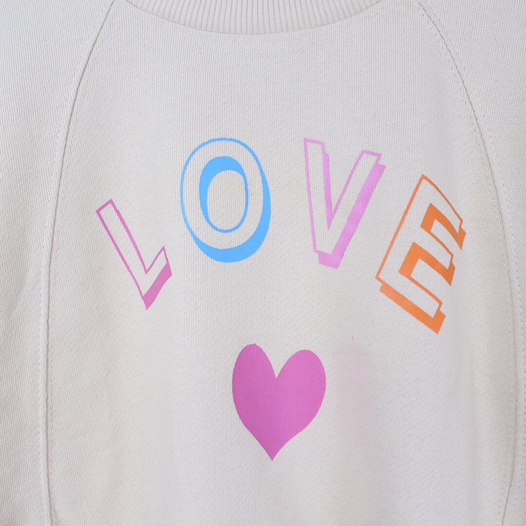 Attractive Beige Themed Sweat Shirt For Girls Sweatshirt Iluvlittlepeople 