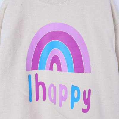 Attractive Beige Themed Sweat Shirt For Girls Sweatshirt Iluvlittlepeople 