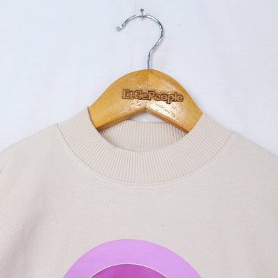 Attractive Beige Themed Sweat Shirt For Girls Sweatshirt Iluvlittlepeople 