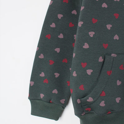 Desire Green Themed Kids Hoodie Hoodie Iluvlittlepeople 