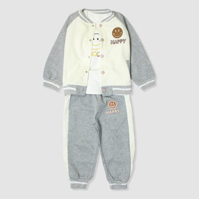 Dashing 2Pc Off White Themed For Boys 2Pc Boys Iluvlittlepeople 9-18 Months Winter Off White