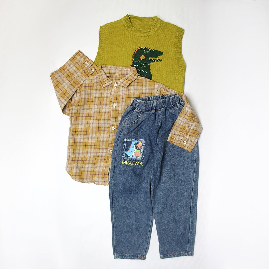 3Pc Decent Mustard Themed For Boys 3Pc Boys Iluvlittlepeople 