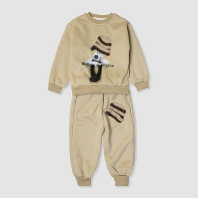 2Pc Comfy Brown Themed For Boys 2Pc Boys Iluvlittlepeople 9-18 Months Winter Brown