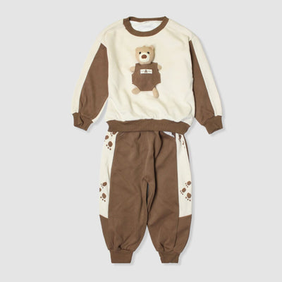 Dashing 2Pc Comfy Brown Themed For Boys 2Pc Boys Iluvlittlepeople 9-18 Months Winter Brown