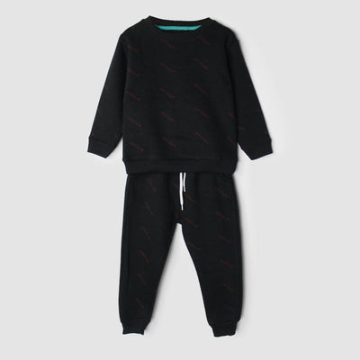 2Pc Comfy Black Themed For Kids 2Pc Set Iluvlittlepeople 6-9 Months Winter Black