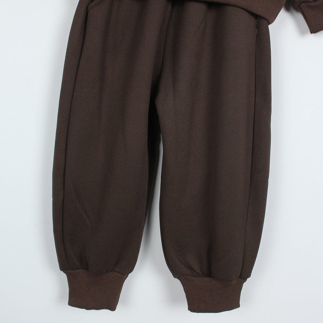 2Pc Comfy & Cozy Brown Themed For Kids 2Pc Set Iluvlittlepeople 