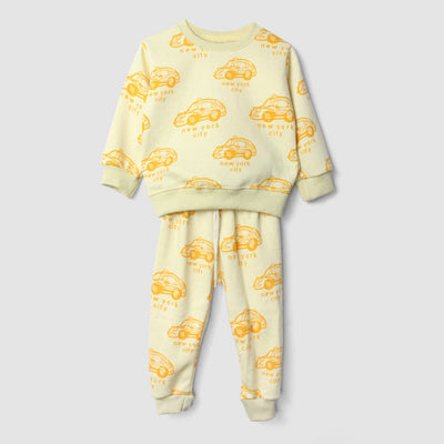 2Pc Comfy & Cozy Yellow Themed For Kids 2Pc Set Iluvlittlepeople 6-9 Months Winter Yellow